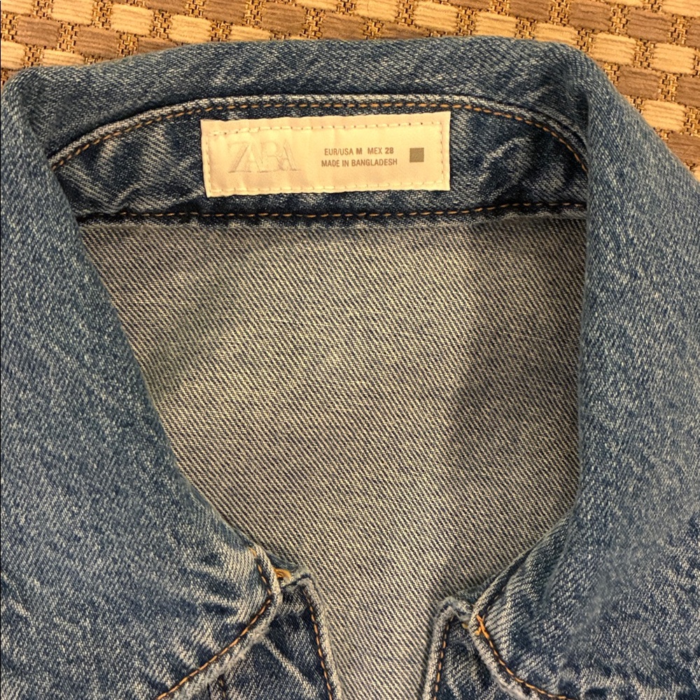 Zara denim top- worn once! - Picture 5 of 8